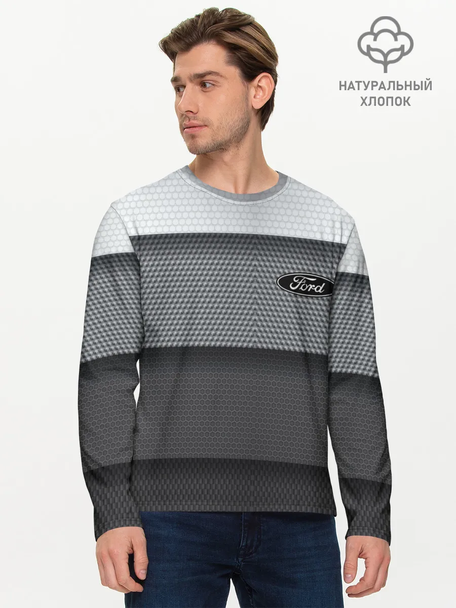 Мужской лонгслив базовый / Ford sport