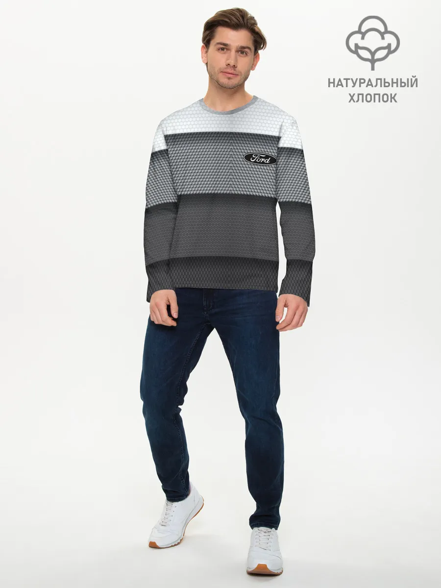Мужской лонгслив базовый / Ford sport