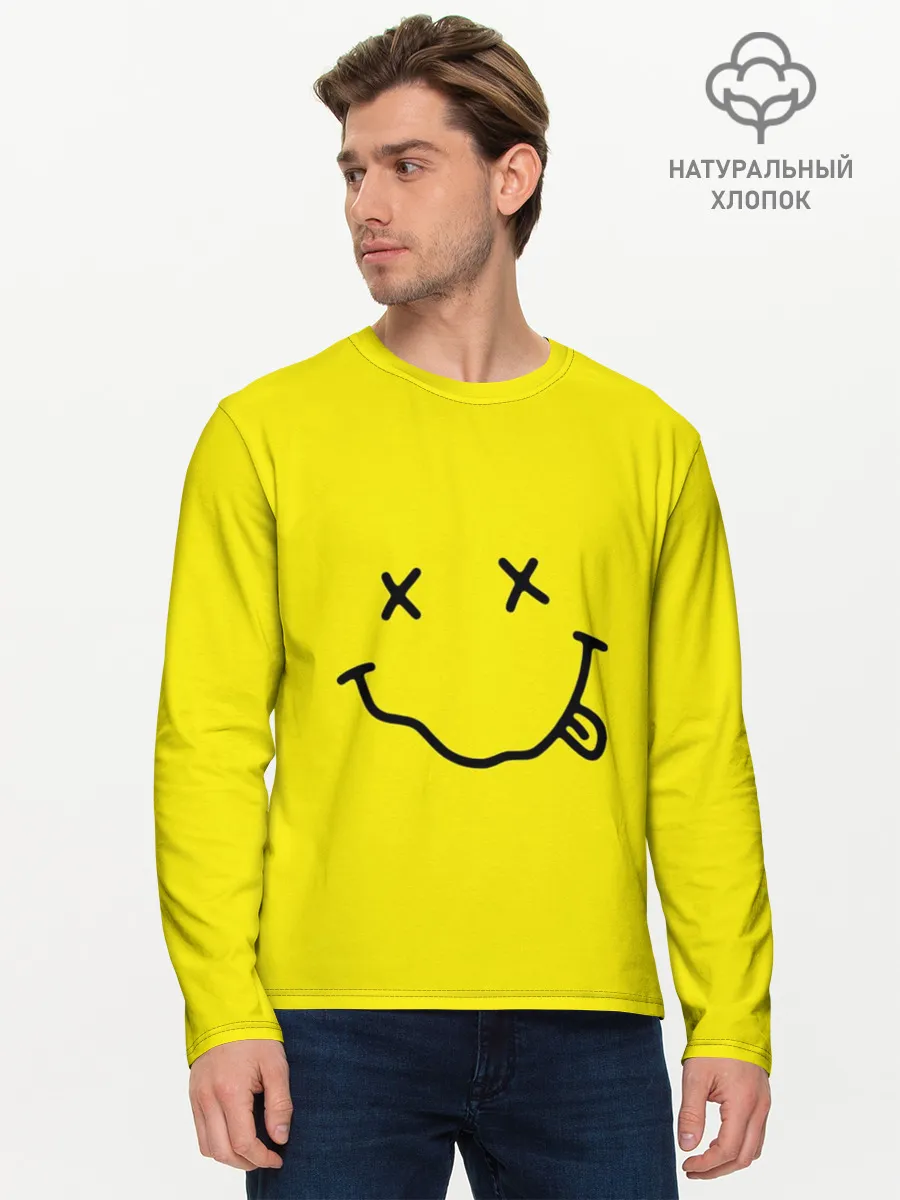 Мужской лонгслив базовый / Nirvana