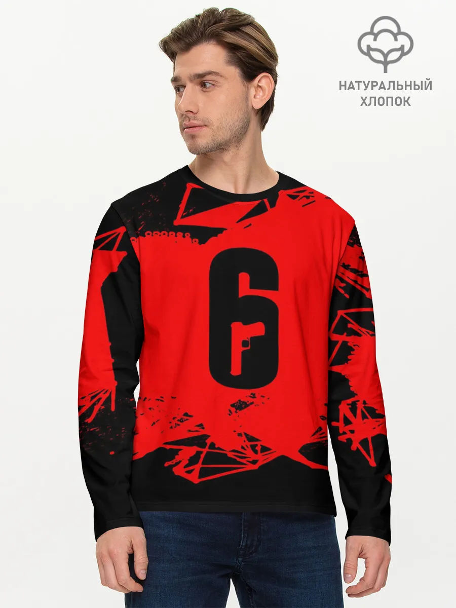 Мужской лонгслив базовый / RAINBOW SIX SIEGE OUTBREAK