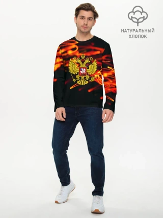 Мужской лонгслив базовый / RUSSIA