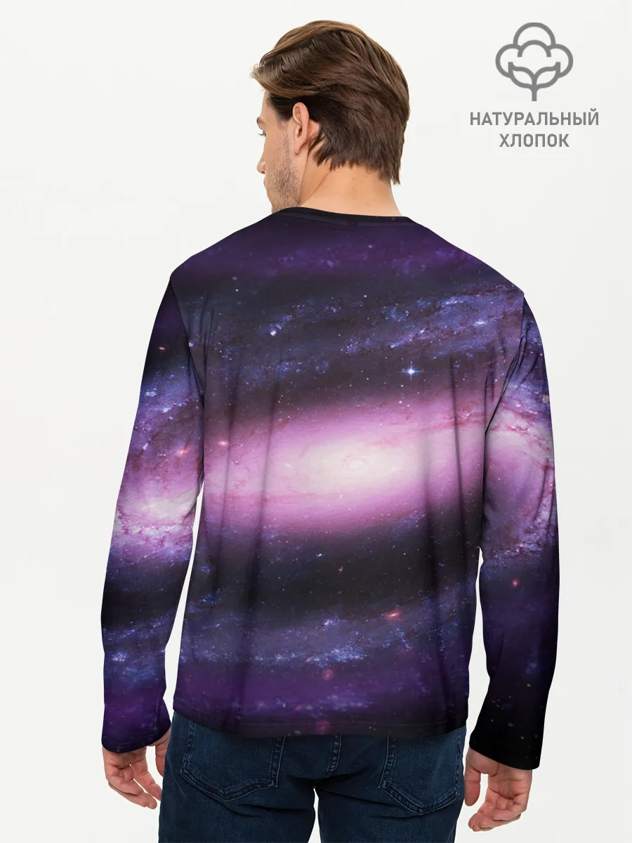 Мужской лонгслив базовый / Зарождение вселенной