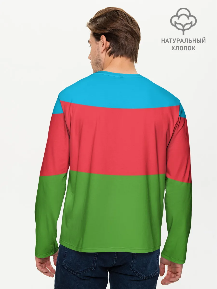 Мужской лонгслив базовый / Азербайджан