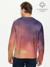 Мужской лонгслив базовый / Абстракция Градиент Текстура