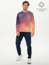 Мужской лонгслив базовый / Абстракция Градиент Текстура