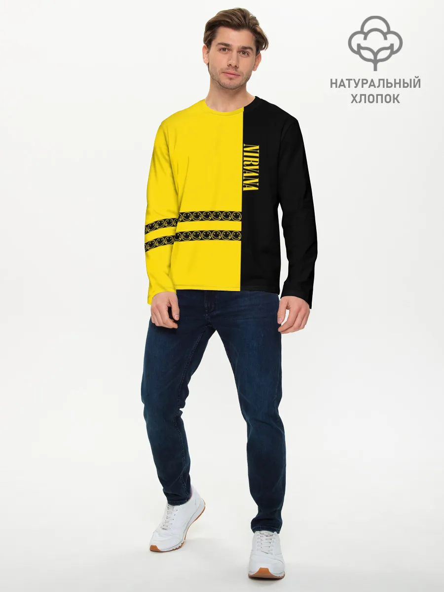 Мужской лонгслив базовый / Nirvana