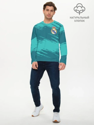 Мужской лонгслив базовый / Real Madrid