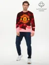 Мужской лонгслив базовый / Manchester United Abstract