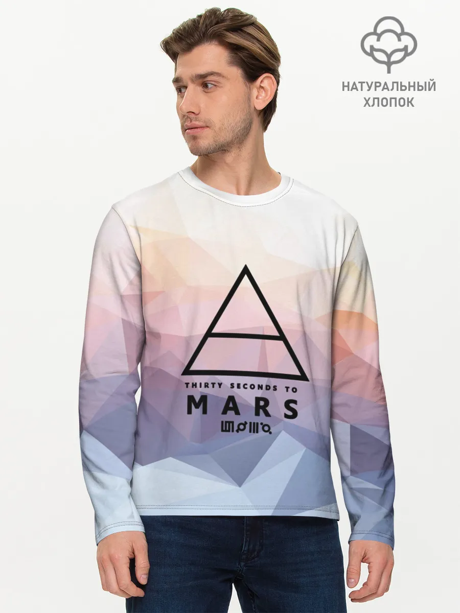 Мужской лонгслив базовый / 30 Seconds to Mars