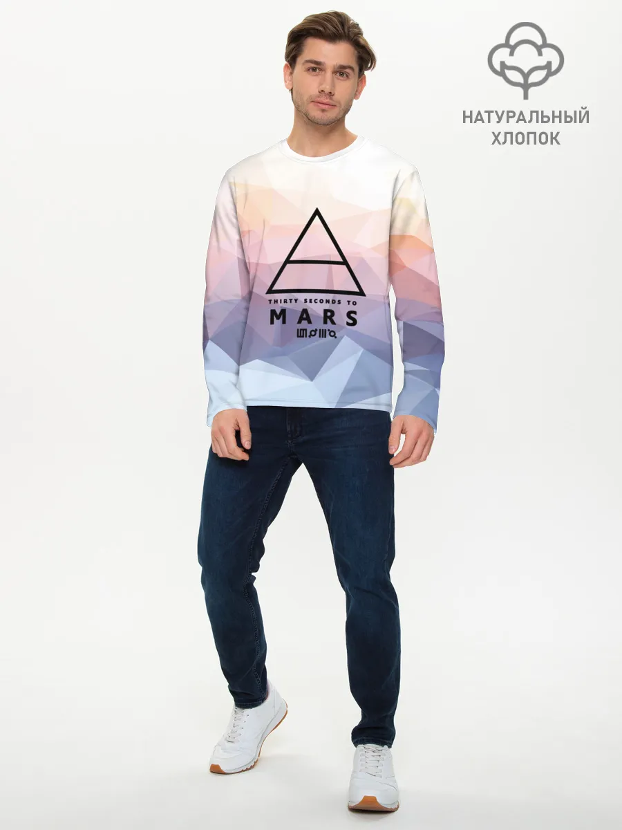 Мужской лонгслив базовый / 30 Seconds to Mars