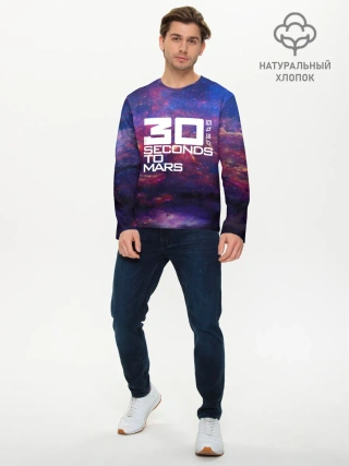 Мужской лонгслив базовый / 30 Seconds to Mars