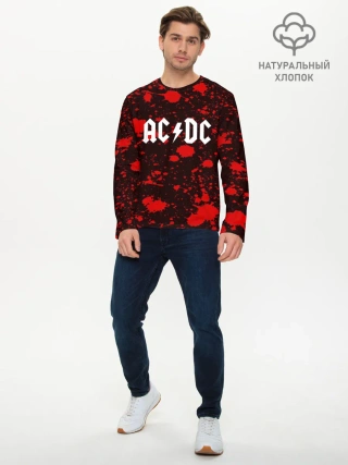 Мужской лонгслив базовый / AC DC