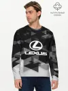 Мужской лонгслив базовый / Lexus sport geometry