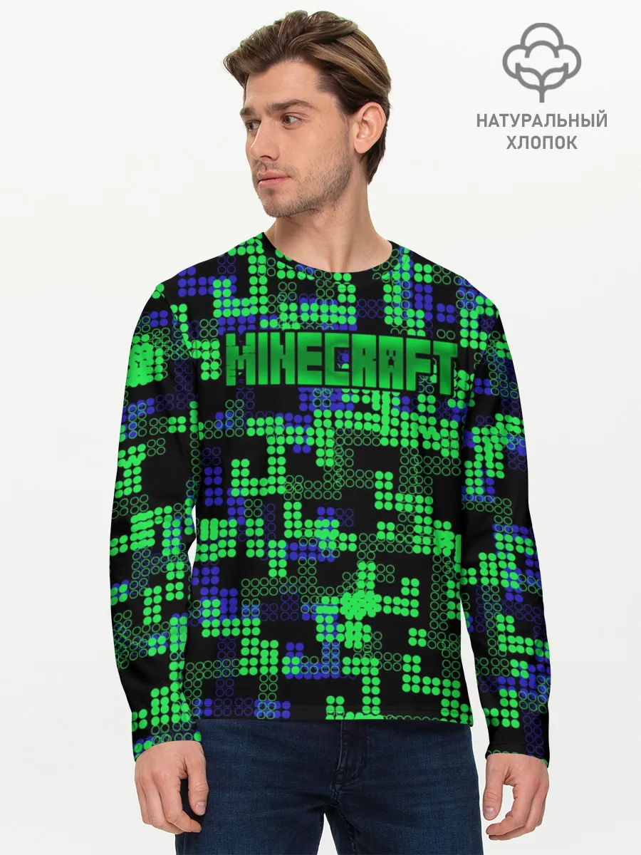 Мужской лонгслив базовый / Minecraft