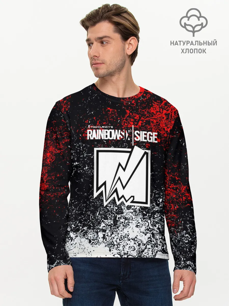 Мужской лонгслив базовый / Rainbow six Siege