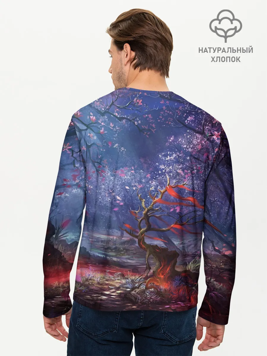 Мужской лонгслив базовый / Сова
