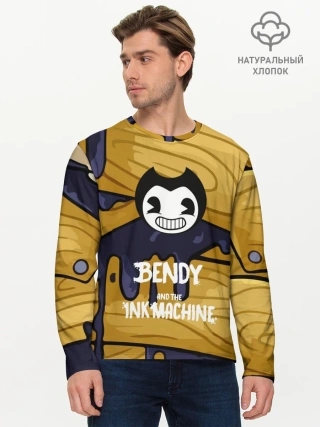 Мужской лонгслив базовый / Bendy and the Ink Machine