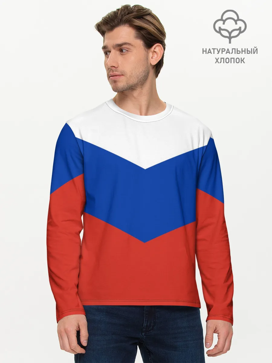 Мужской лонгслив базовый / Россия