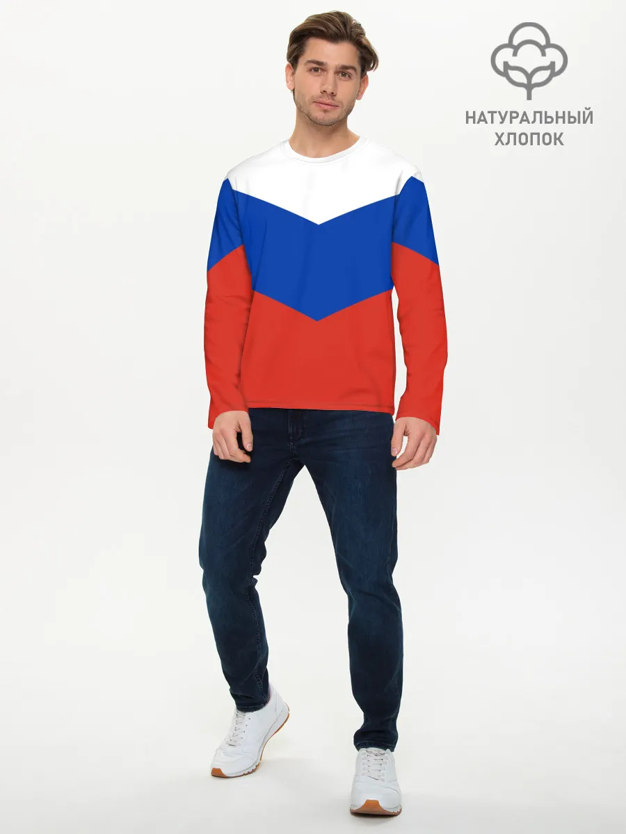 Мужской лонгслив базовый / Россия