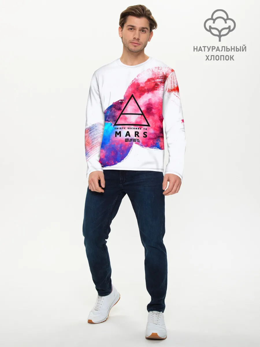 Мужской лонгслив базовый / 30 Seconds to Mars