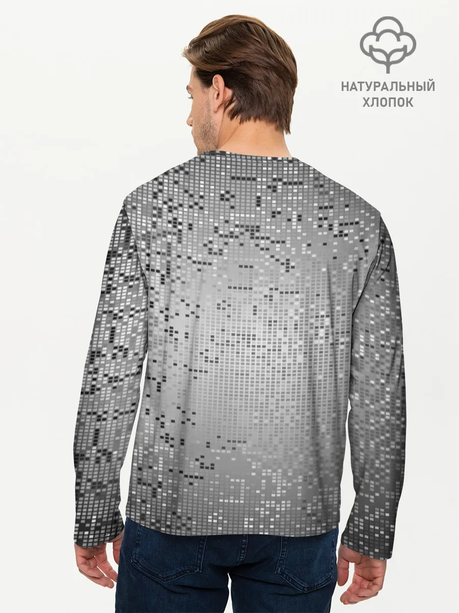 Мужской лонгслив базовый / Манчестер Юнайтед Pixels