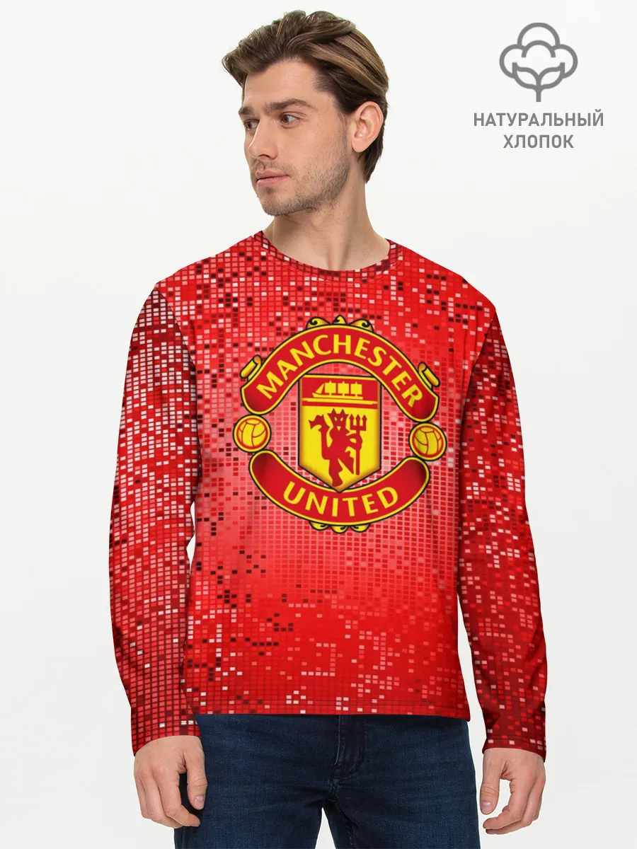Мужской лонгслив базовый / ФК Манчестер Юнайтед