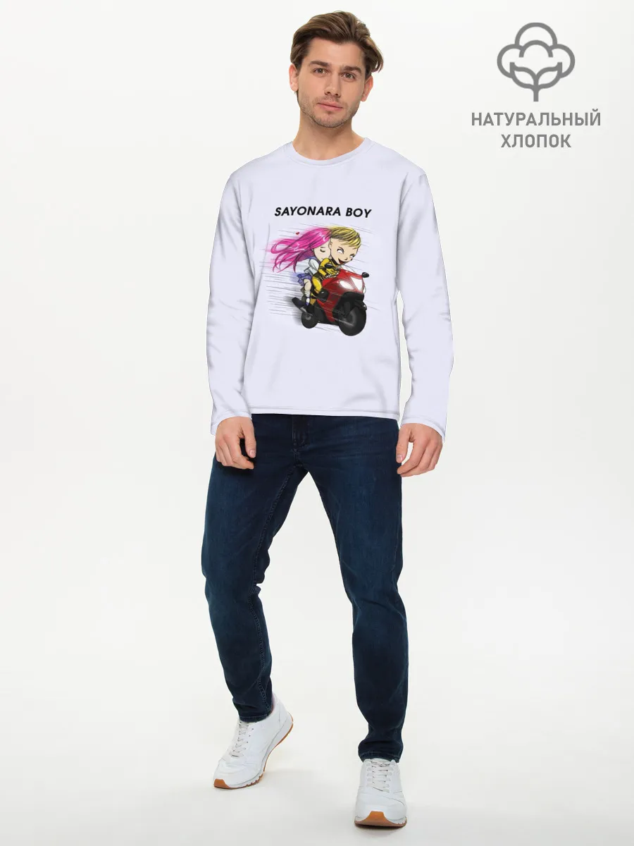 Мужской лонгслив базовый / Sayonara boy
