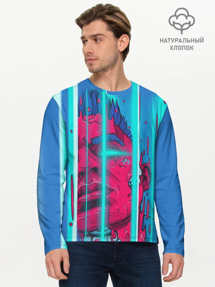 Мужской лонгслив базовый / Сайонара бой