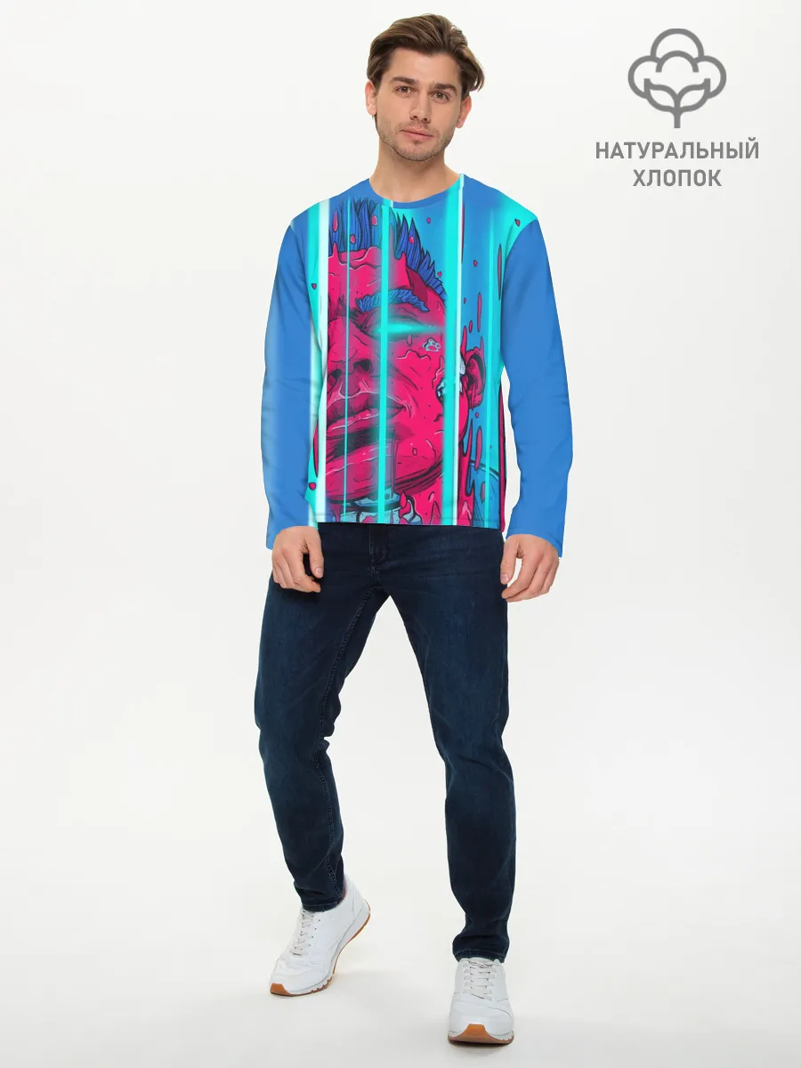 Мужской лонгслив базовый / Сайонара бой