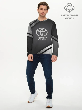 Мужской лонгслив базовый / TOYOTA SPORT
