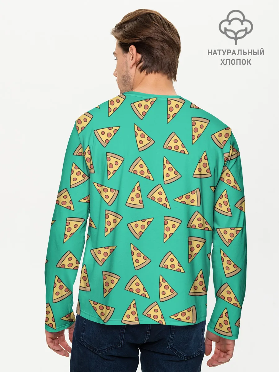 Мужской лонгслив базовый / Pizza
