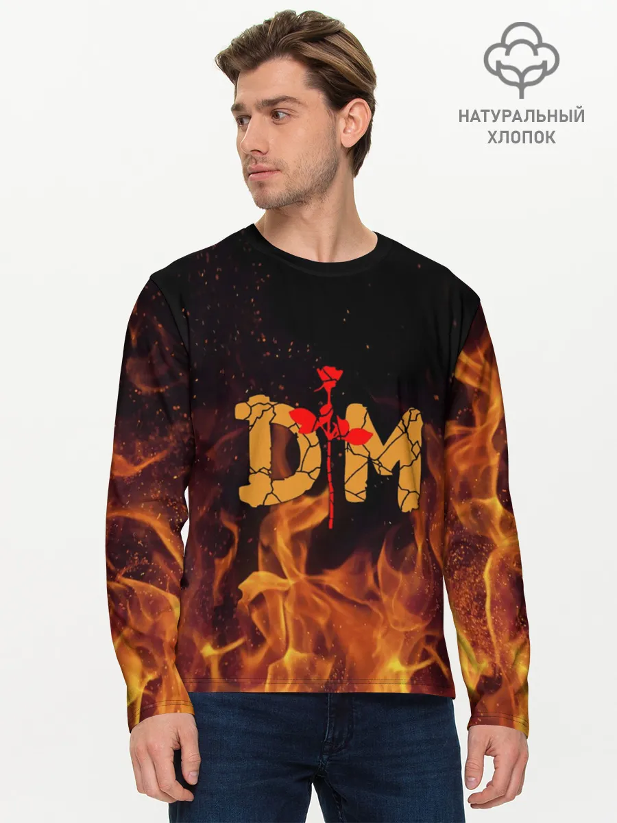 Мужской лонгслив базовый / Depeche Mode