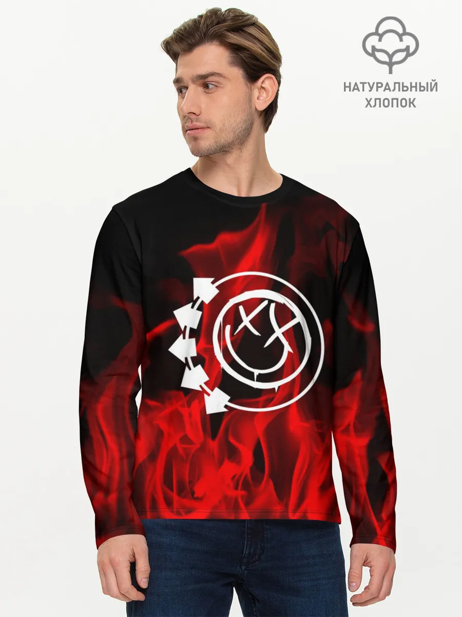 Мужской лонгслив базовый / Blink 182