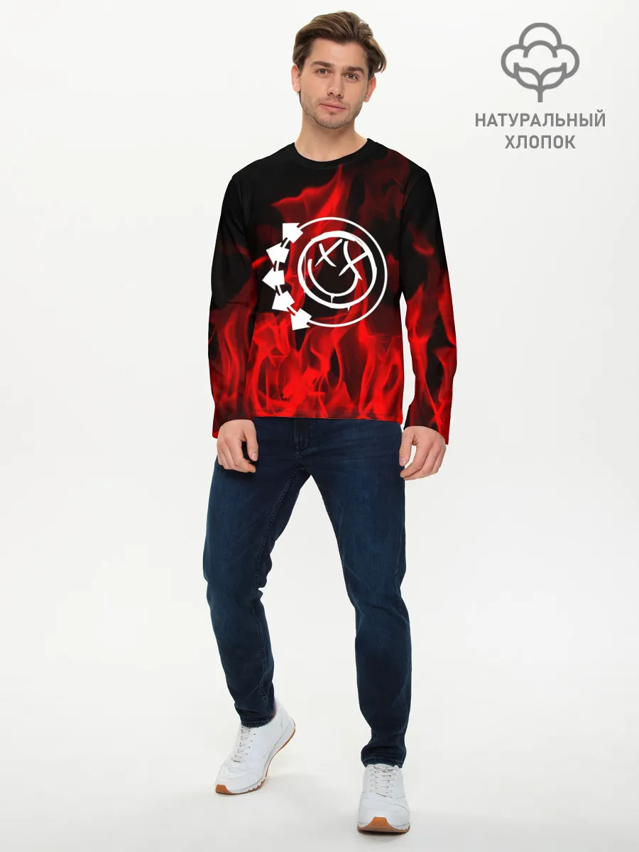 Мужской лонгслив базовый / Blink 182