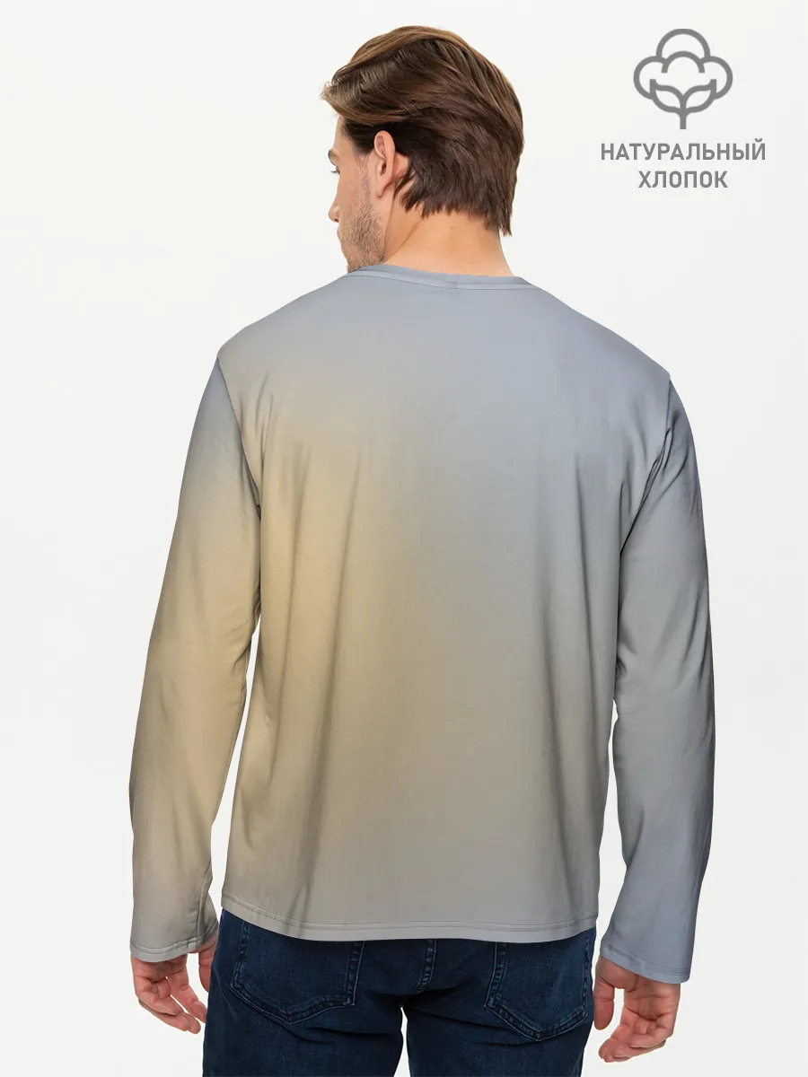 Мужской лонгслив базовый / Медведь