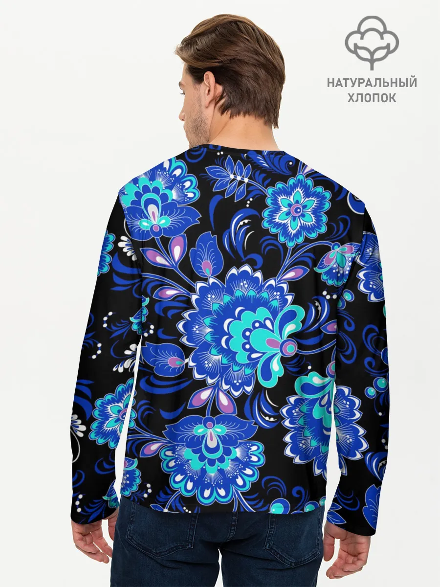 Мужской лонгслив базовый / Хохлома