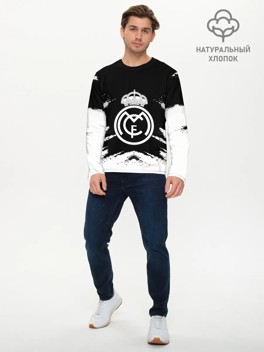 Мужской лонгслив базовый / REAL MADRID