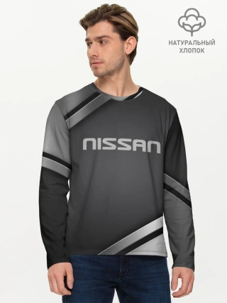 Мужской лонгслив базовый / Nissan