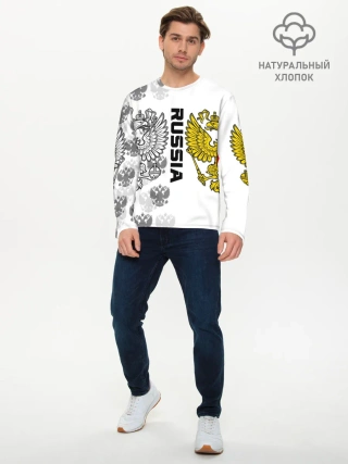 Мужской лонгслив базовый / Russia