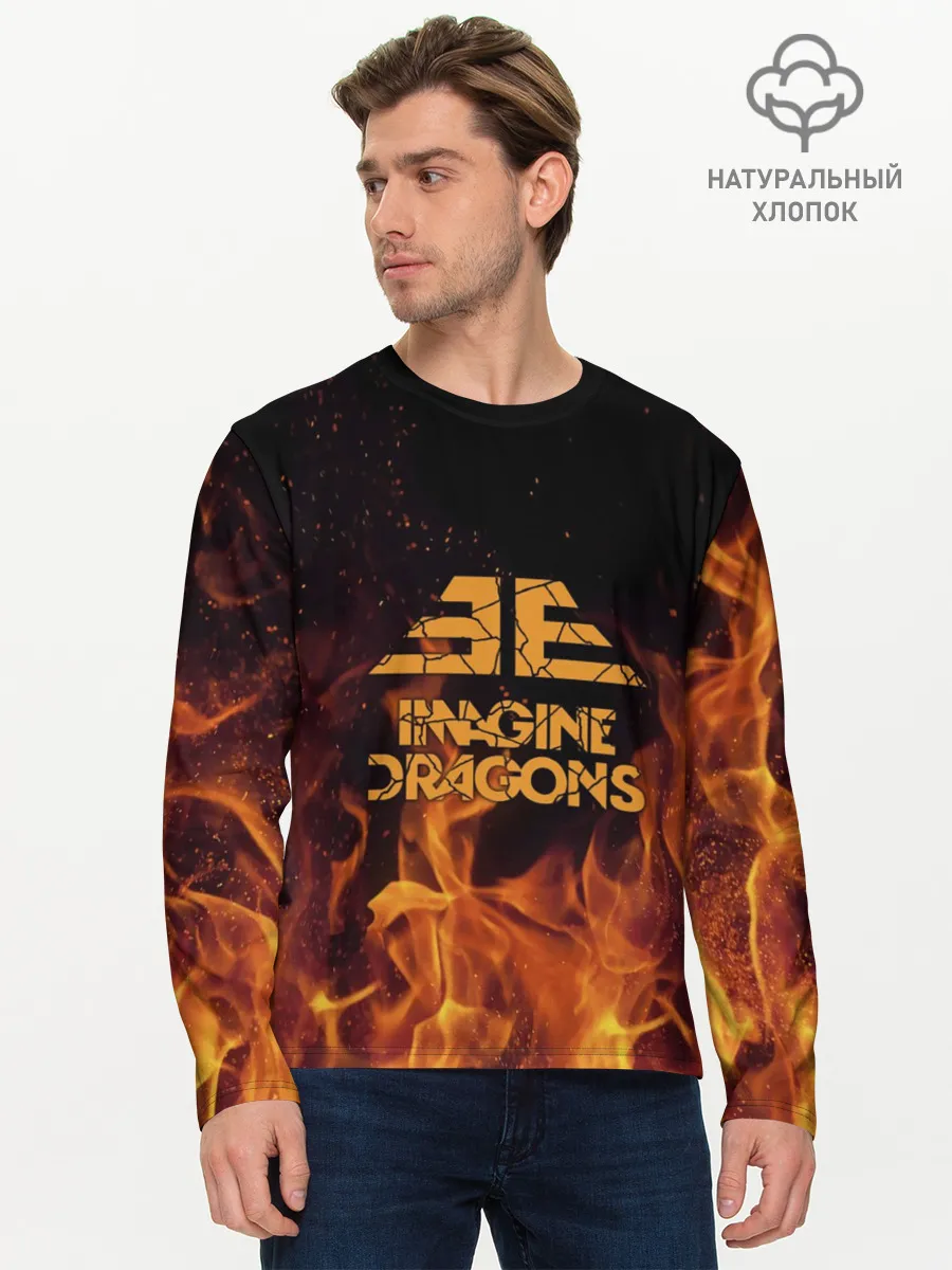 Мужской лонгслив базовый / Imagine Dragons