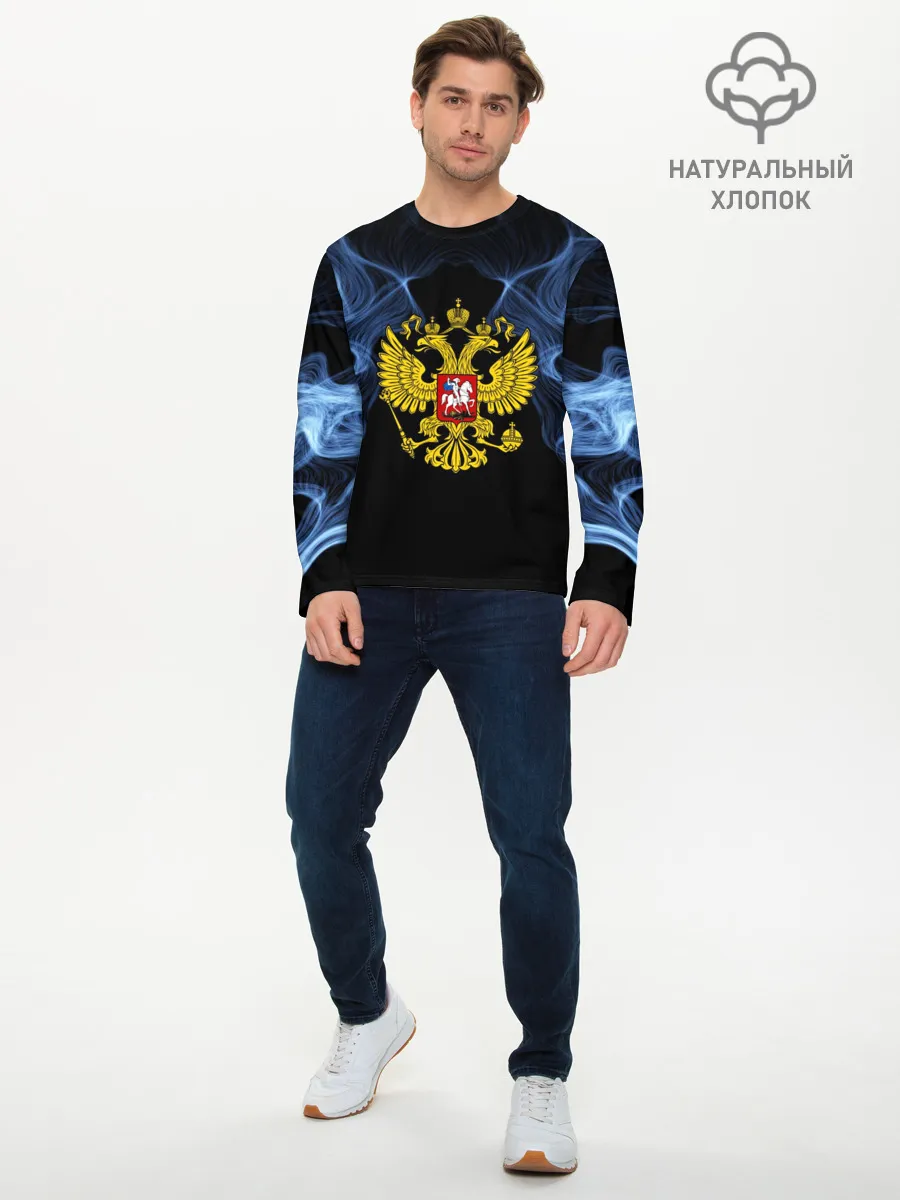 Мужской лонгслив базовый / Россия