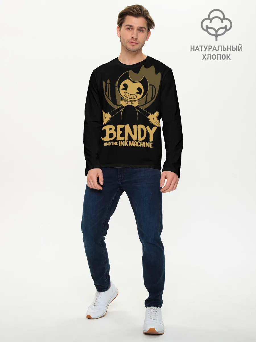 Мужской лонгслив базовый / Bendy and the ink machine