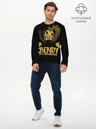 Мужской лонгслив базовый / Bendy and the ink machine