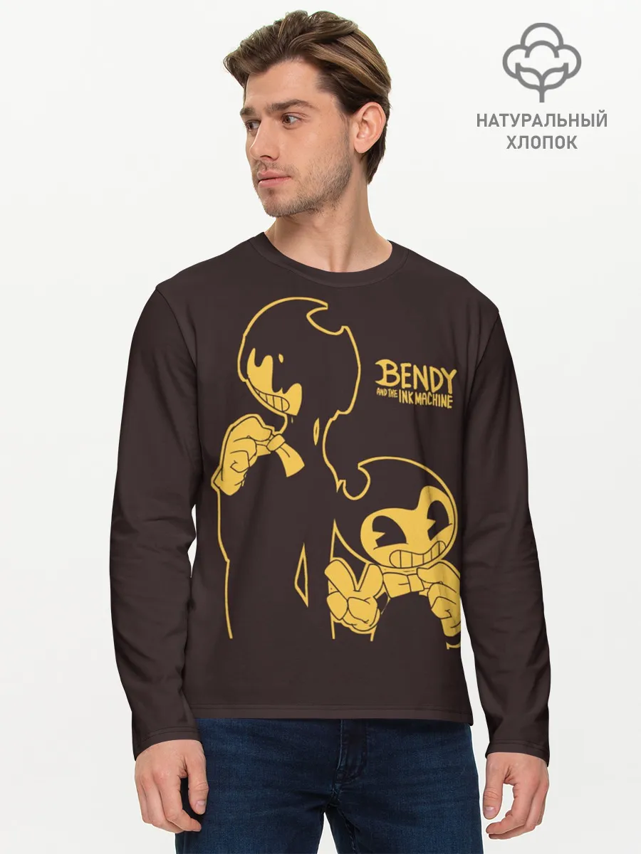 Мужской лонгслив базовый / Bendy and the ink machine