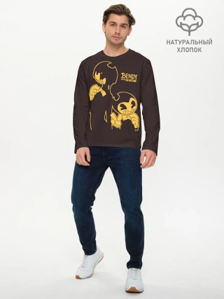 Мужской лонгслив базовый / Bendy and the ink machine
