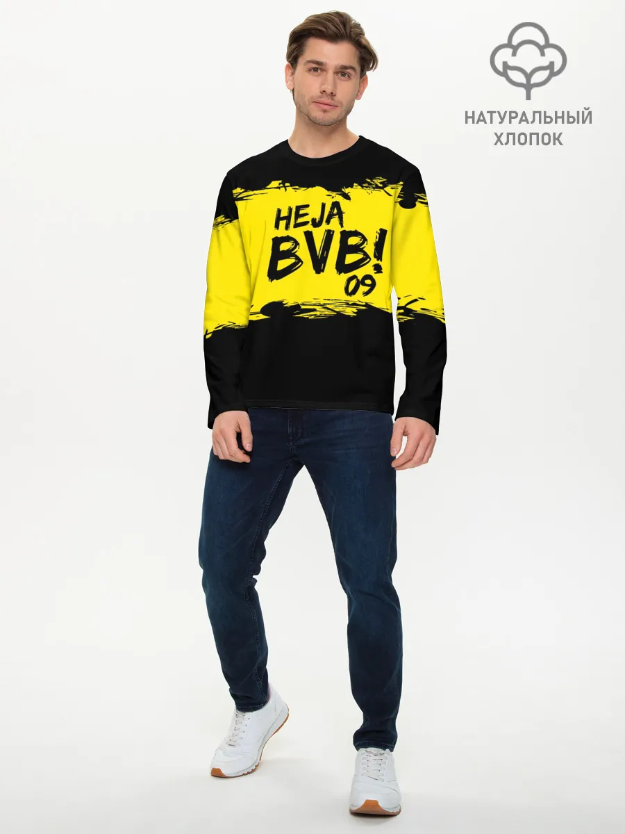 Мужской лонгслив базовый / Borussia Dortmund FC