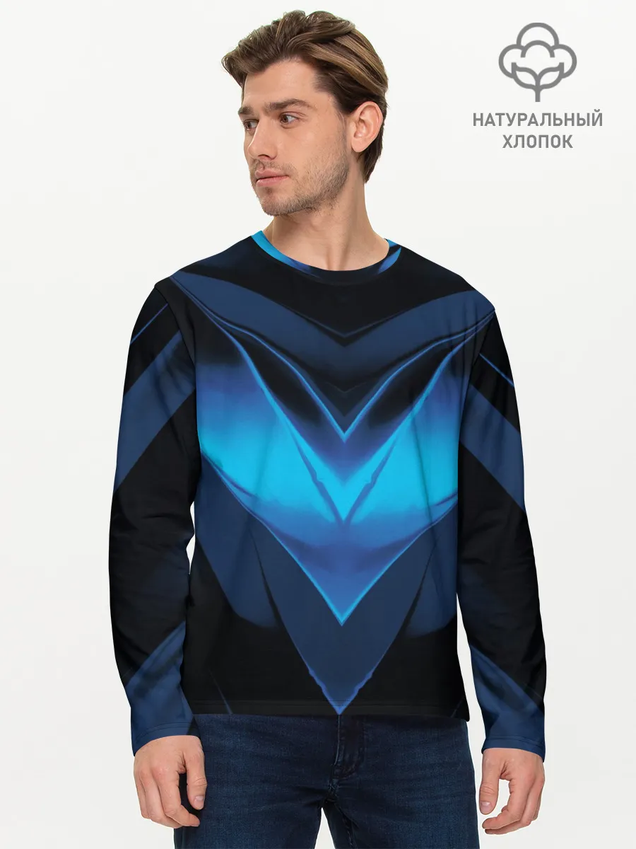 Мужской лонгслив базовый / Абстракция