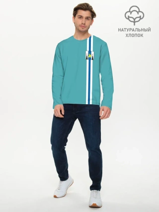 Мужской лонгслив базовый / Сахалинская область