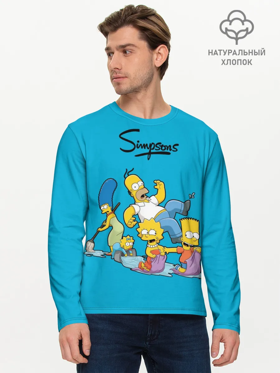 Мужской лонгслив базовый / Симпсоны