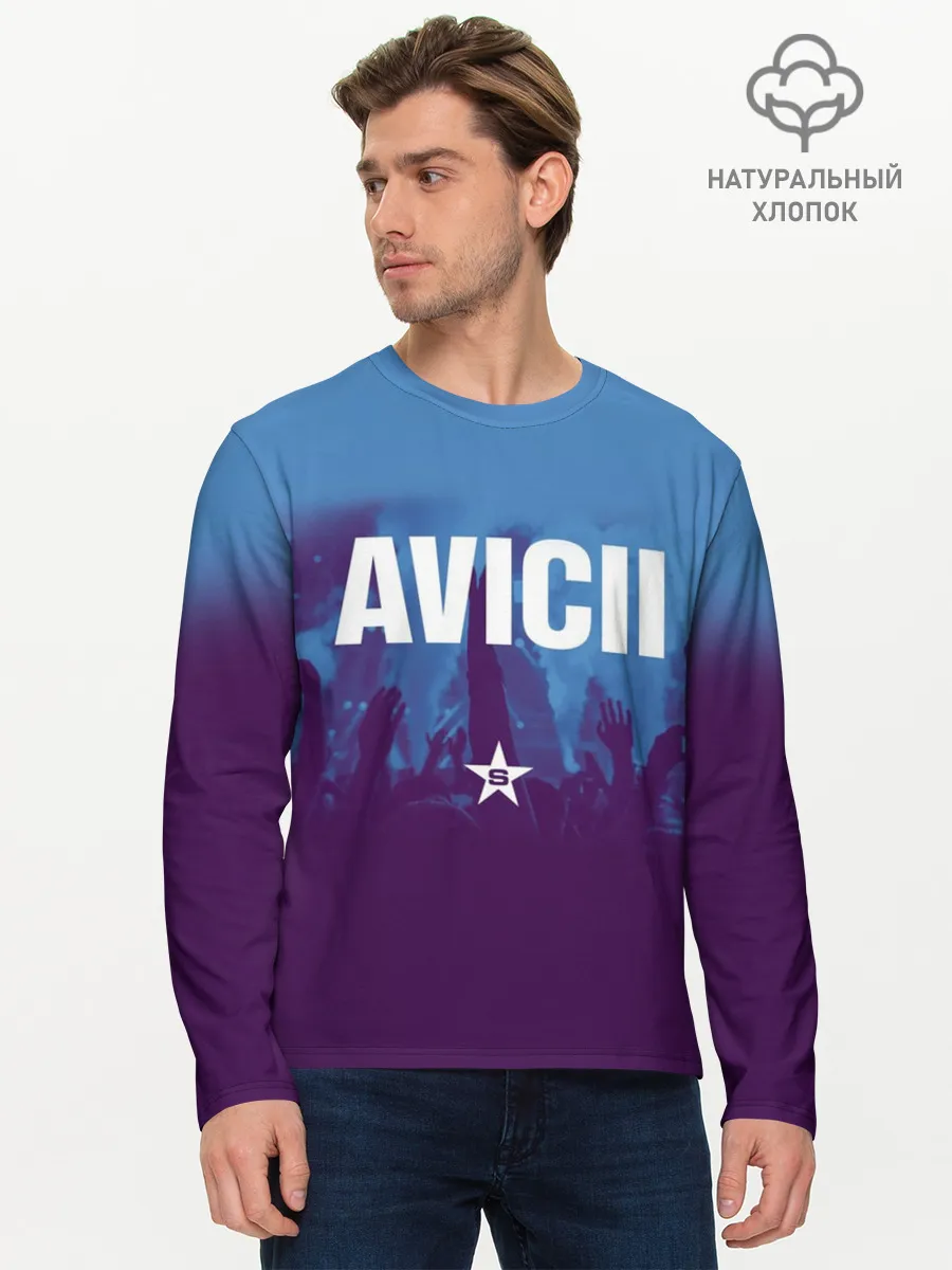 Мужской лонгслив базовый / Avicii